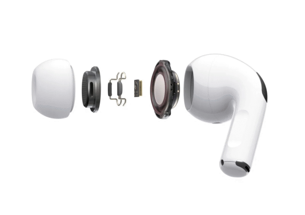 AirPods Pro 2 Wireless Earbuds, Bluetooth Headphones, Active Noise Cancellation, Hearing Aid Feature, Transparency, Personalized Spatial Audio, High-Fidelity Sound, H2 Chip, USB-C Charging White - Image 2